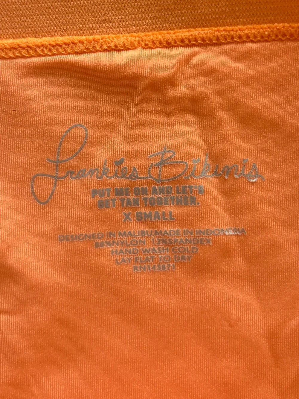 Frankie’s Bikinis Orange Bikini